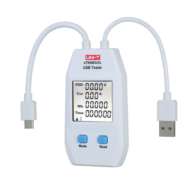 UNI-T LCD USB Tester Detector Voltmeter Ammeter Digital Power Capacity Tester Meter for Cable Measurement UT658C 
